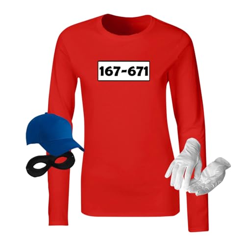 Jimmys Textilfactory Longsleeve Panzerknacker Karneval Kostüm Set Deluxe XS-2XL Damen Verkleidung Fasching Outfit Rosenmontag Karnevalszug Party JGA, Größe:XL, Set: komplett, Logo: Standard-Nr Jimmys Textilfactory Longsleeve Panzerknacker Karneval Kostüm Set Deluxe XS-2XL Damen Verkleidung Fasching Outfit Rosenmontag Karnevalszug Party JGA, Größe:XL, Set: komplett, Logo: Standard-Nr von Jimmys Textilfactory