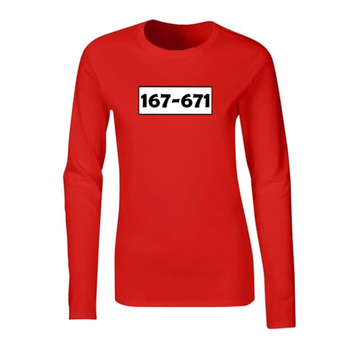 Jimmys Textilfactory Longsleeve Panzerknacker Karneval Kostüm Set Wunschnummer XS-2XL Damen Verkleidung Fasching Outfit Rosenmontag Karnevalszug JGA, Größe:XL, Shirt only, Logo: Standard-Nr von Jimmys Textilfactory