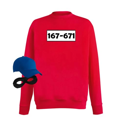 Jimmys Textilfactory Sweatshirt Panzerknacker Karneval Kostüm Set Wunschnummer XS-5XL Herren Verkleidung Fasching Outfit Rosenmontag JGA, Größe:3XL, Set: klassik, Logo: Standard-Nr Jimmys Textilfactory Sweatshirt Panzerknacker Karneval Kostüm Set Wunschnummer XS-5XL Herren Verkleidung Fasching Outfit Rosenmontag JGA, Größe:3XL, Set: klassik, Logo: Standard-Nr von Jimmys Textilfactory