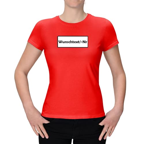 Jimmys Textilfactory T-Shirt Panzerknacker Karneval Kostüm Set Deluxe XS-3XL Damen Verkleidung Fasching Outfit Rosenmontag Karnevalszug, Größe:3XL, Shirt only, Logo: Wunsch-Nr von Jimmys Textilfactory