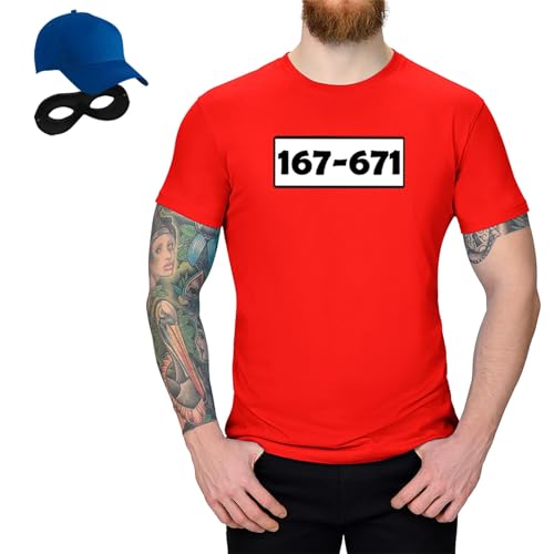Jimmys Textilfactory T-Shirt & Tütü Panzerknacker Karneval Kostüm Set & Tüllrock XS-5XL Herren Verkleidung Fasching Outfit Rosenmontag JGA, Größe:5XL, Set: Klassik, Logo: Standard-Nr Jimmys Textilfactory T-Shirt & Tütü Panzerknacker Karneval Kostüm Set & Tüllrock XS-5XL Herren Verkleidung Fasching Outfit Rosenmontag JGA, Größe:5XL, Set: Klassik, Logo: Standard-Nr von Jimmys Textilfactory