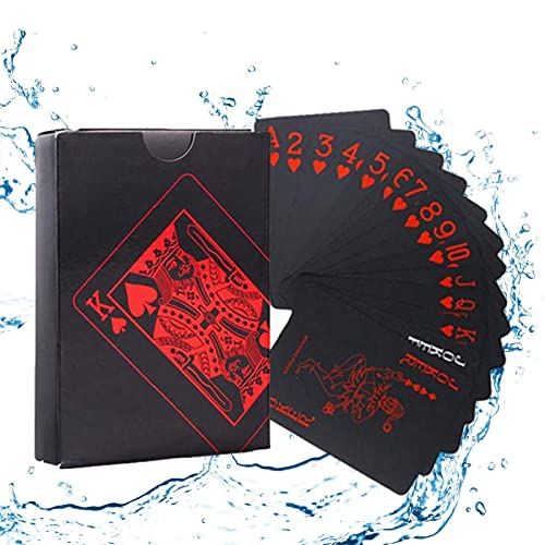 Jimtuze Deck-Spielkarten - Coole Brettspielkarten mit geprägtem Muster,Deck-Pokerkarten, wasserfeste Karte, magische Requisiten, Geschenk für Anfänger und Profis von Jimtuze
