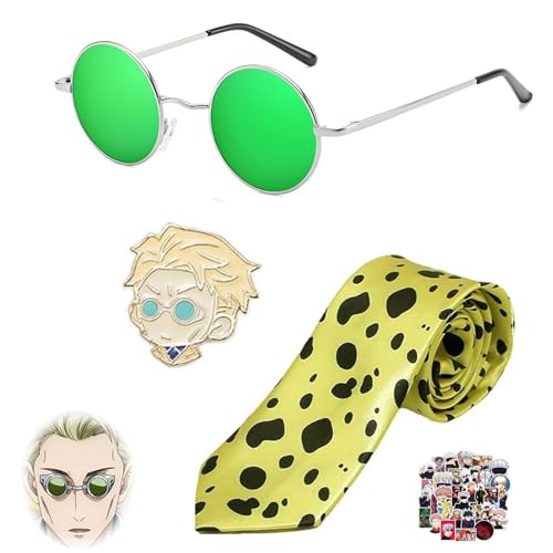 JinYu Cosplay Krawatte Brille Pins Anime Cosplay Prop für Fans von JinYu