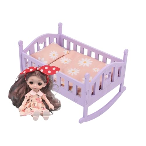 Baby Puppenbett | Interaktive Möbel | Puppenbett Mit Zubehör Set,Für Kinder Mädchen Kleinkinder Rollenspiel Zuhause Kinderzimmer Indoor Kindergarten Geburtstag Baby Puppenbett | Interaktive Möbel | Puppenbett Mit Zubehör Set,Für Kinder Mädchen Kleinkinder Rollenspiel Zuhause Kinderzimmer Indoor Kindergarten Geburtstag von Jingmiger