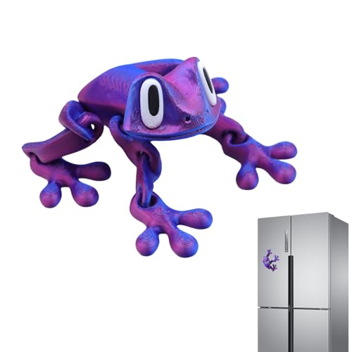 Froschmagnet – realistisches Spielzeugmodell mit beweglichen Gelenken – Mobile Dekoration für Reise Party Büro Kollektion Haus Schule Mädchen von Jingmiger
