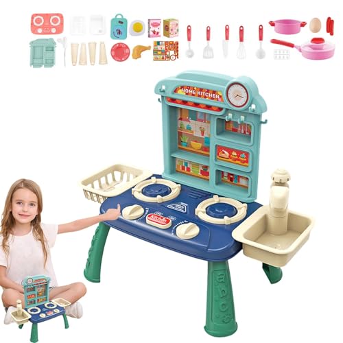 Fühlen Sie sich vor, Lebensmittel zu kochen, Küchenspielzeug für Kleinkinder, 27-teiliges Küchenzubehör-Set, Lebensmittelspielzeug | tragbares und realistisches Küchenspielset, hell und mutig Fühlen Sie sich vor, Lebensmittel zu kochen, Küchenspielzeug für Kleinkinder, 27-teiliges Küchenzubehör-Set, Lebensmittelspielzeug | tragbares und realistisches Küchenspielset, hell und mutig von Jingmiger