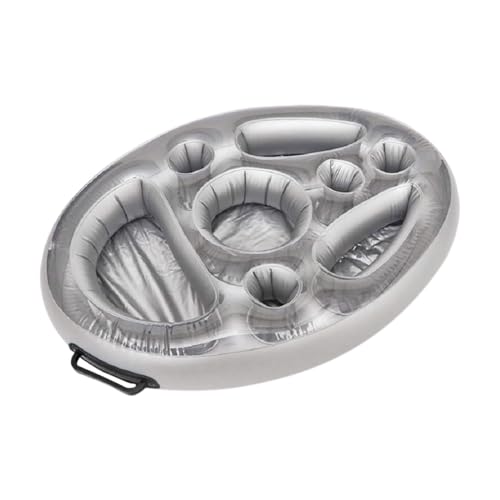 Getränkehalter für Spa – schwimmendes Tablett für Pool – aufblasbarer schwimmender Getränkehalter, Becherhalter für und Becher – lustig, vielseitig und tragbar – langlebig und robust von Jingmiger