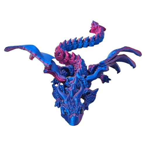 Jingmiger -Druck Drache, Drache, 13 Zoll bewegliches -Tierspielzeug, Flexible Drachenfigur, Osterkörbchenfüller, Chefschreibtischspielzeug für Kindertag und Geburtstag Jingmiger -Druck Drache, Drache, 13 Zoll bewegliches -Tierspielzeug, Flexible Drachenfigur, Osterkörbchenfüller, Chefschreibtischspielzeug für Kindertag und Geburtstag von Jingmiger