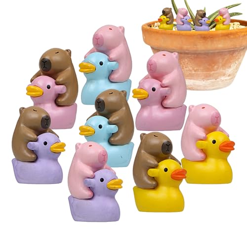 Kleine Enten | 8 Stück kleine Capybara-Figuren Kuchendekoration – Dekoration Haus kleine Tiere Zubehör Garten Niedliche Figuren für Kuchen Geburtstag Erwachsene Kleine Enten | 8 Stück kleine Capybara-Figuren Kuchendekoration – Dekoration Haus kleine Tiere Zubehör Garten Niedliche Figuren für Kuchen Geburtstag Erwachsene von Jingmiger