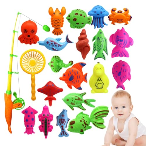 Magnetisches Angelruten-Badespielzeug, Badespielzeug, Angelspiel, Wasserbadspielzeug für Kleinkinder, Schwimmfischspielzeug für Badewanne, Partygeschenke, Bildung Magnetisches Angelruten-Badespielzeug, Badespielzeug, Angelspiel, Wasserbadspielzeug für Kleinkinder, Schwimmfischspielzeug für Badewanne, Partygeschenke, Bildung von Jingmiger