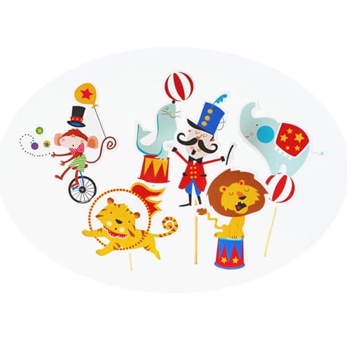 Jingmiger Zirkus-Cupcake-Dekorationen | 24x Muffin-Picks, Cartoon-Tier-Kuchendekorationen, Cupcake-Pick für Kinder & Erwachsene Jingmiger Zirkus-Cupcake-Dekorationen | 24x Muffin-Picks, Cartoon-Tier-Kuchendekorationen, Cupcake-Pick für Kinder & Erwachsene von Jingmiger