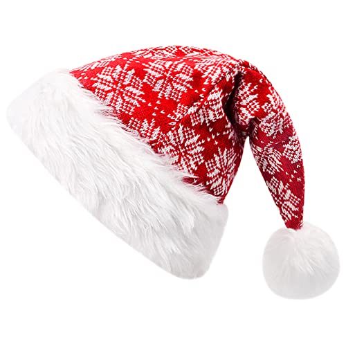 Jinlaili Weihnachtsmütze Erwachsene, Weihnachtsmann Mütze Erwachsene, Rot Weihnachtsfeier Hut, Nikolausmütze,Santa Mütze für Damen Herren Weihnachtsfeier Jinlaili Weihnachtsmütze Erwachsene, Weihnachtsmann Mütze Erwachsene, Rot Weihnachtsfeier Hut, Nikolausmütze,Santa Mütze für Damen Herren Weihnachtsfeier von Jinlaili