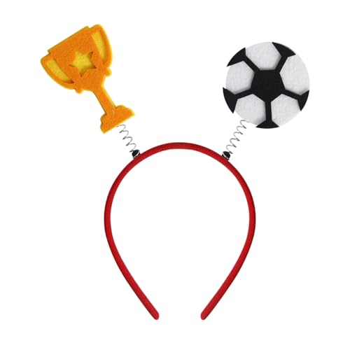 Jipersuo Europa 2024 Fußball-Haarbänder, Fußball-Motto-Party-Dekoration, jubelnde Requisiten, Europa-Fan-Zubehör, Party-Kostüm-Zubehör (Schwarz, Einheitsgröße) von Jipersuo