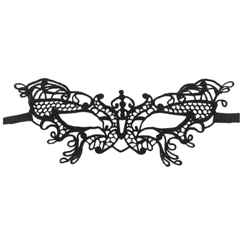Jipersuo Exklusive Karnevalsparty Your Festival Look Prom Masken (Schwarz, 19 x 8 cm) von Jipersuo