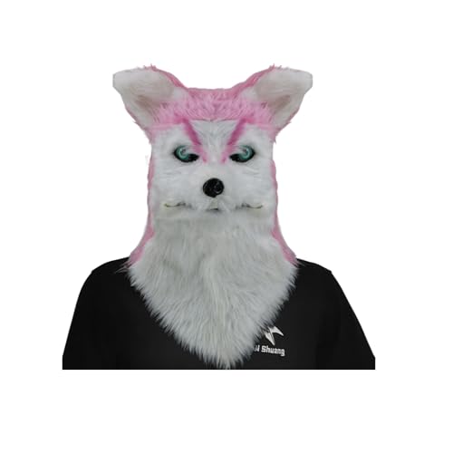 Jipersuo Get Wild With Our Trendy Animal - Choice For Festivals Themed Events And Dress Up Adventures! Animal Masks (White, 25cm) von Jipersuo