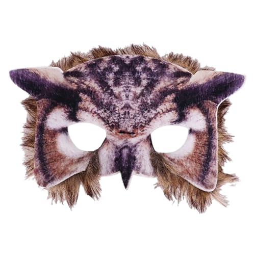 Jipersuo Halloween Ostern Karneval Party Make-up Eule Tier Cartoon Party Dekoration (Dunkelgrau, 20 x 12 cm) von Jipersuo