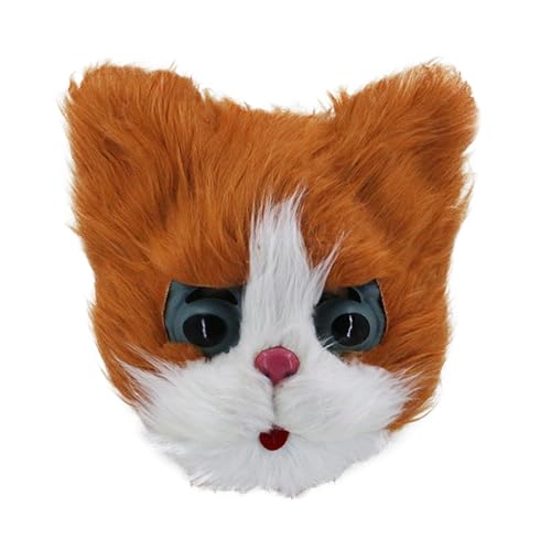 Jipersuo Niedlicher Tier-Kopfschmuck, Maskerade, lustiges Cartoon-Cosplay (gelb, 25 x 30 cm) von Jipersuo
