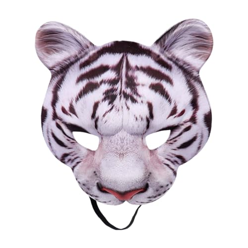 Jipersuo Oster-Party-Make-up, Tiger, Cartoon-Party-Dekoration (weiß, 18 cm) von Jipersuo