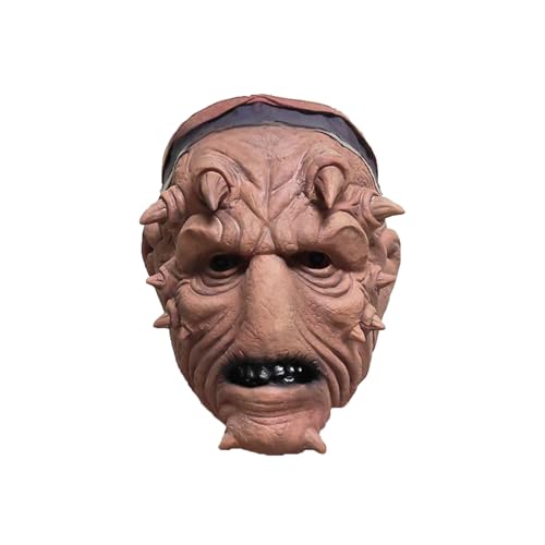 Jipersuo Realistischer Charakter, ein Muss für Halloween-Partys. Kreieren Sie atemberaubende Effekte und machen Sie zum Mittelpunkt des Publikums. Ballmasken (Khaki, 31 x 26 x 18 cm) von Jipersuo