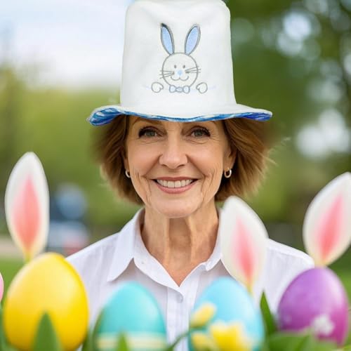 Jipersuo Samt Stirnband mit Schleife Ostern Party Hut Karneval Kostüm Zubehör für Damen & Mädchen (Verstellbare Feiertagsdekoration) Festival Dekoration (B, 28cm) von Jipersuo