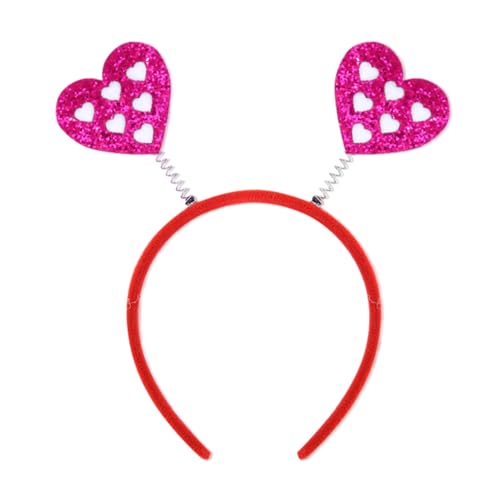 Jipersuo Valentinstag-Requisiten, Valentinstag-Herz-Haarband, Hochzeits- und Event-Dekoration, Foto-Requisite, glänzendes Haarband, Requisiten mit Liebesmotiv (G, 25 x 20 cm) von Jipersuo