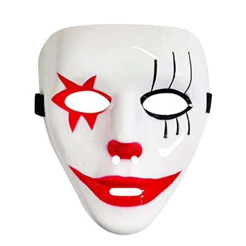 Jipersuo Vollgesichtsmasken aus Kunststoff, perfekt für Partys, Veranstaltungen und Feiern, Abschlussbälle, 19 cm, Weiß Jipersuo Vollgesichtsmasken aus Kunststoff, perfekt für Partys, Veranstaltungen und Feiern, Abschlussbälle, 19 cm, Weiß von Jipersuo