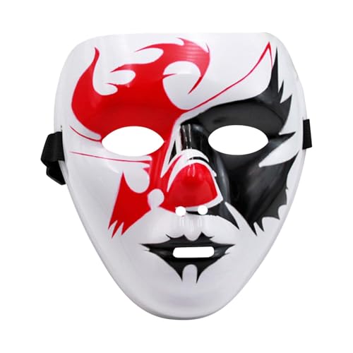 Jipersuo Vollgesichtsmasken aus Kunststoff, perfekt für Partys, Veranstaltungen und Feiern, lustige Masken, Rot, 19 cm Jipersuo Vollgesichtsmasken aus Kunststoff, perfekt für Partys, Veranstaltungen und Feiern, lustige Masken, Rot, 19 cm von Jipersuo