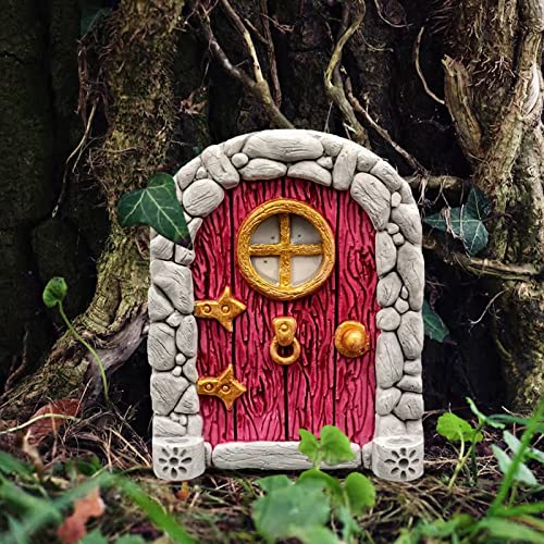 Miniaturtüren für Bäume, Outdoor, Miniaturtür für Baumdekoration, Gartenzubehör, coole Schreibtisch-Gadgets (C, Einheitsgröße) von Jipersuo
