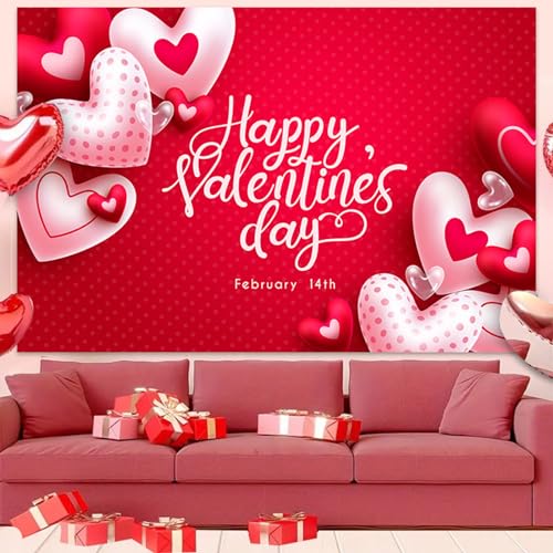 Neue Valentinstagsdekoration Hängetuch Party Urlaub Foto Hintergrund Tuch Vorschlag Jahrestag Layout Szene Hintergrund Tuch Heimdekoration (AA, A) von Jipersuo