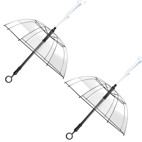 Transparente Regenschirm-Wasserpistole, schießt bis zu 8,2 m, Regenschutz & Wasserblaster für Hinterhof-Wasserschlachten, Pool-Partys, Streichspiele (2 Stück) von Jipersuo