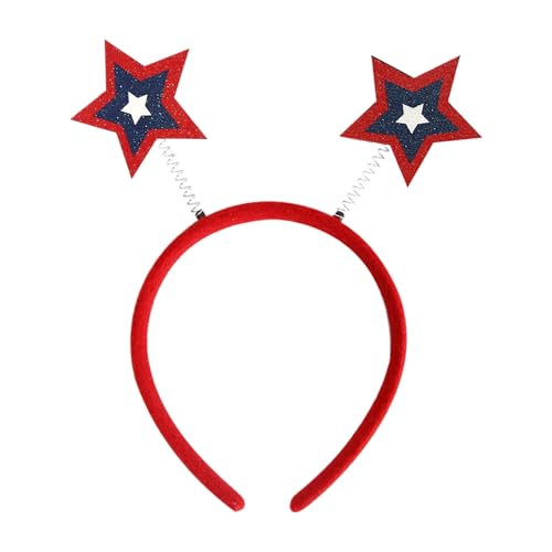 US-Unabhängigkeitstag Haarbänder Haarschmuck für Kinder Erwachsene Festival Party Dekoration Atmosphäre Foto Requisiten Party Outfit (I, Einheitsgröße) von Jipersuo