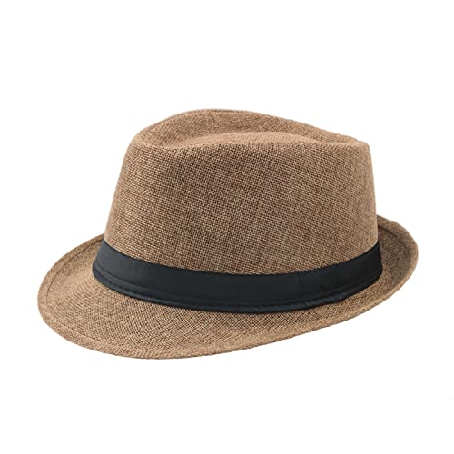 Jiqoe Fedora Für Männer Frühlings Sommersonnenhüte Tränendrop Fedora Mit Schwarzen Bands Kostümzubehör Für Älteste Teenager Jugendliche Jiqoe Fedora Für Männer Frühlings Sommersonnenhüte Tränendrop Fedora Mit Schwarzen Bands Kostümzubehör Für Älteste Teenager Jugendliche von Jiqoe