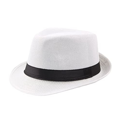 Jiqoe Fedora Für Männer Frühlings Sommersonnenhüte Tränendrop Fedora Mit Schwarzen Bands Kostümzubehör Für Älteste Teenager Jugendliche Jiqoe Fedora Für Männer Frühlings Sommersonnenhüte Tränendrop Fedora Mit Schwarzen Bands Kostümzubehör Für Älteste Teenager Jugendliche von Jiqoe