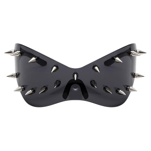Jiqoe HipHop Tanz Sonnenbrille Mit Niets Besetzt Modischen UV400 Schutz Brillen Punk Stylesbrillen Für Den Nachtclub Gebrauch von Jiqoe