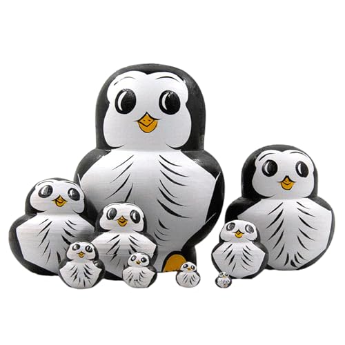 Jiqoe Neuheit Russische Puppen Set Von 10 Handgemalten Holzmatryoshka Für Kunstliebhaber Dekorative Russische Nistfiguren Jiqoe Neuheit Russische Puppen Set Von 10 Handgemalten Holzmatryoshka Für Kunstliebhaber Dekorative Russische Nistfiguren von Jiqoe