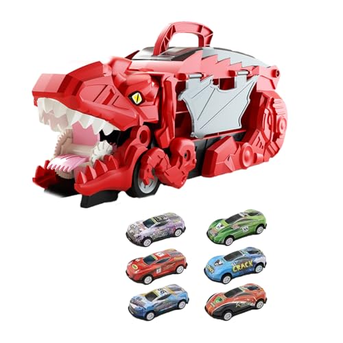 Jiqoe Swallow Dinosaurier Transportwagen Push Car Toy Mit Kleinem Leichtmetallauto Spielzeug Lustiger Anti Crash Träger LKW Spielzeug Kleinkindgeschenk von Jiqoe