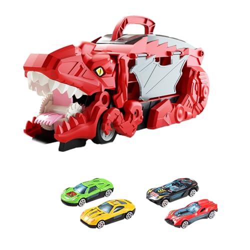 Jiqoe Swallow Dinosaurier Transportwagen Push Car Toy Mit Kleinem Leichtmetallauto Spielzeug Lustiger Anti Crash Träger LKW Spielzeug Kleinkindgeschenk von Jiqoe