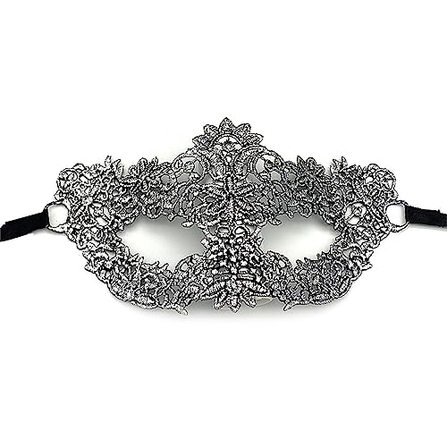Lace Eye Mask Women Lace Mask Soft Lace Mask Halloween Masquerade Mask Lace Mask Half Face Mask For Party Costume Halloween Adult Princess MakeupBall Lace Mask Gold Plated Party Half Face And Eye von Jiqoe