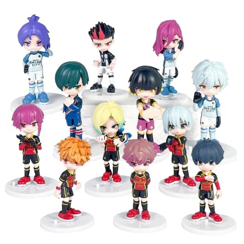 12-teiliges Set Bachira Meguru-Figuren, Statue, Chigiri Hyoma, Kuchendekoration, Mini-Anime-Actionfigur, Modellauto, Armaturenbrett, Dekoration, Geschenke für Fans 12-teiliges Set Bachira Meguru-Figuren, Statue, Chigiri Hyoma, Kuchendekoration, Mini-Anime-Actionfigur, Modellauto, Armaturenbrett, Dekoration, Geschenke für Fans von Jiumaocleu