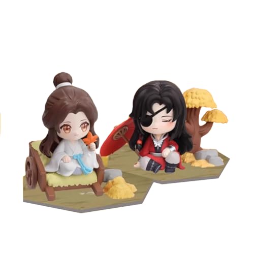 Jiumaocleu 2024 Tian Guan Ci Fu Figur Statue Modell, 10 cm Xie Lian und Hua Cheng Actionfigur, Tortenaufsatz, handgefertigt, Desktop-Dekoration, Sammlerstück Jiumaocleu 2024 Tian Guan Ci Fu Figur Statue Modell, 10 cm Xie Lian und Hua Cheng Actionfigur, Tortenaufsatz, handgefertigt, Desktop-Dekoration, Sammlerstück von Jiumaocleu