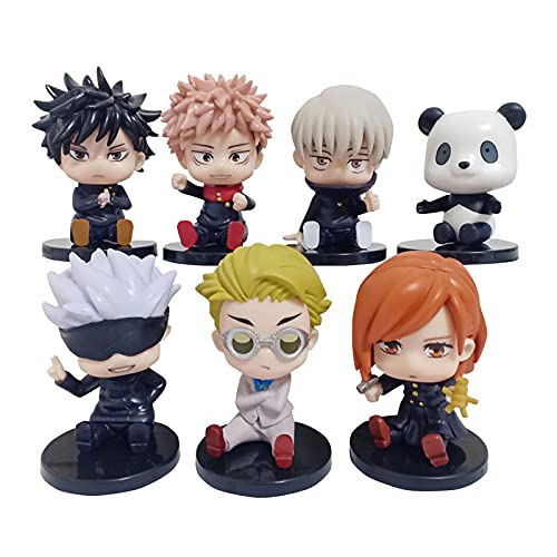 7-teiliges Anime-JJK-Figuren-Set, Q Ver Gojo Satoru Figurenmodell, 7-11 cm Geto Suguru Figur, Kuchenaufsätze, Fushiguro Toji-Figur, Modell, Desktop-Dekoration, Partyzubehör, Geschenke für Fans 7-teiliges Anime-JJK-Figuren-Set, Q Ver Gojo Satoru Figurenmodell, 7-11 cm Geto Suguru Figur, Kuchenaufsätze, Fushiguro Toji-Figur, Modell, Desktop-Dekoration, Partyzubehör, Geschenke für Fans von Jiumaocleu