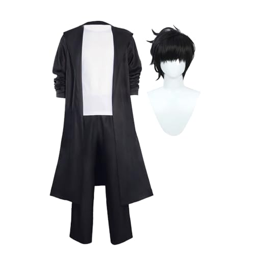 Anime Sung Jin Woo Cosplay Kostüm für Herren Anime Sung Jin Woo Cosplay Requisiten Rollenspiel Anzug Komplettes Set Dress Up Halloween Karneval Anime Sung Jin Woo Cosplay Kostüm für Herren Anime Sung Jin Woo Cosplay Requisiten Rollenspiel Anzug Komplettes Set Dress Up Halloween Karneval von Jiumaocleu