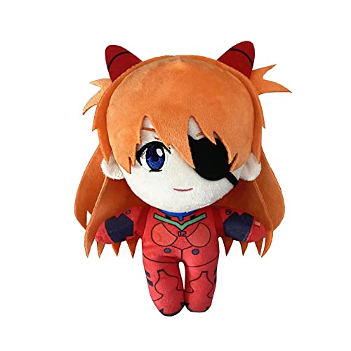 Asuka Langley Soryu Plüschfigur – 20 cm rote Asuka Langley Soryu Figur Puppe weich gefüllte Plüschpuppe Überwurf Kissen Sofa Schlafzimmer Dekor für Jungen Mädchen von Jiumaocleu