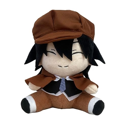 Jiumaocleu Bungo Stray Dogs Plush Ranpo Edogawa Stuffed Doll Anime BSD Plushies Figure Soft Plush Hug Pillow Cushion Sofa Decoration Xmas Gifts for Kids and Adults von Jiumaocleu