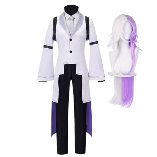 Bungo Stray Dogs Sigma Cosplay Costume with Wig Men's Full Set of Anime Uniform Outfit Suit with Accessories for Halloween Carnival Party Props von Jiumaocleu