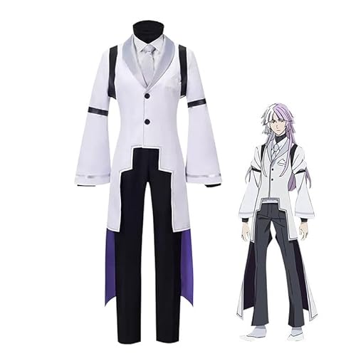 Bungo Stray Dogs Sigma Cosplay Costume with Wig Men's Full Set of Anime Uniform Outfit Suit with Accessories for Halloween Carnival Party Props von Jiumaocleu