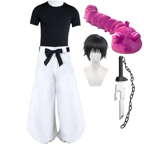 Fushiguro Toji Cosplay Wurm | Toji Fushiguro Schwert Kostüm Komplettes Set Halloween Weihnachten Karneval Party Dress Up Anzug JJK Kleidung Merch von Jiumaocleu