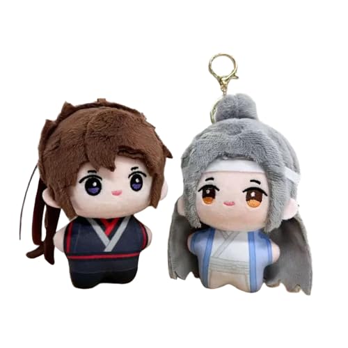 Jiumaocleu 2 x Anime Wei Wu Xian Figuren 10 cm Lan Wang Ji weiche Stoffpuppe Mini Umarmung Kissen Tasche Dekoration Anhänger Sammlerstück Geschenk Jiumaocleu 2 x Anime Wei Wu Xian Figuren 10 cm Lan Wang Ji weiche Stoffpuppe Mini Umarmung Kissen Tasche Dekoration Anhänger Sammlerstück Geschenk von Jiumaocleu