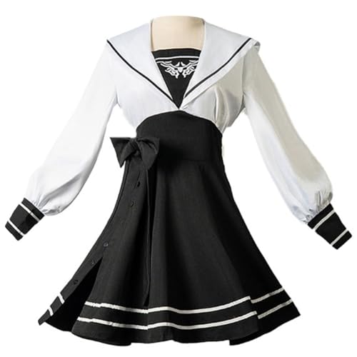 Jiumaocleu 2B Cosplay Kostüm für Damen, 2Bautomata Matrosenkleidung Nr. 2 Typ B Cosplay Uniform Outfit Set Anime Kostüm Halloween Karneval Party von Jiumaocleu