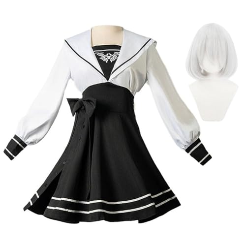 Jiumaocleu 2B Cosplay Kostüm für Damen, 2Bautomata Matrosenkleidung Nr. 2 Typ B Cosplay Uniform Outfit Set Anime Kostüm Halloween Karneval Party Jiumaocleu 2B Cosplay Kostüm für Damen, 2Bautomata Matrosenkleidung Nr. 2 Typ B Cosplay Uniform Outfit Set Anime Kostüm Halloween Karneval Party von Jiumaocleu
